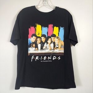 Friend's Women's Black Friends TV Show Graphic T-Shirt, size large